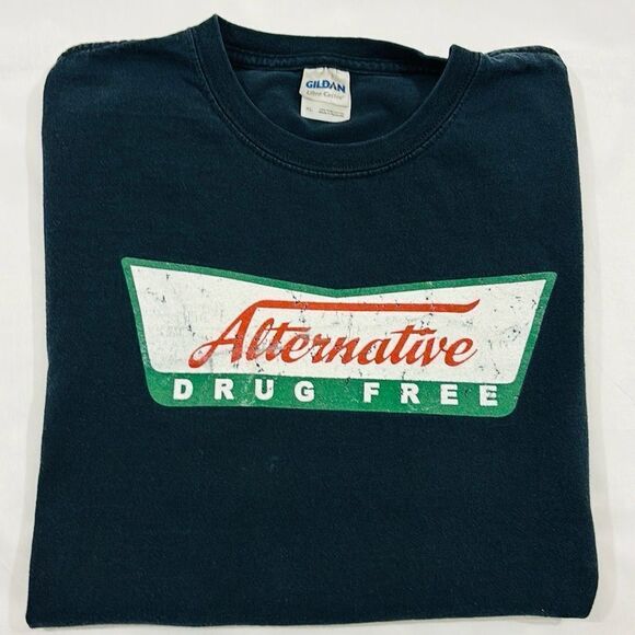 Vintage D.A.R.E. Drug Free Crispy Cream Parody Short Sleeve Tee - Picture 1 of 6